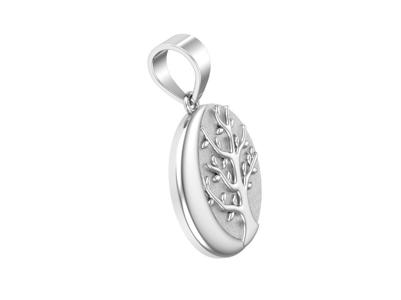 Tree pendant 3D print model_2