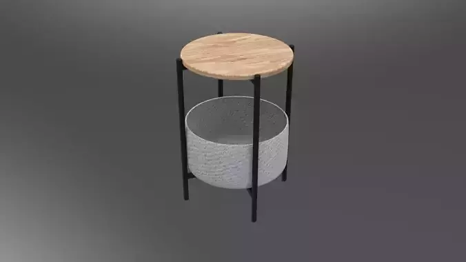 wooden table 3D print model