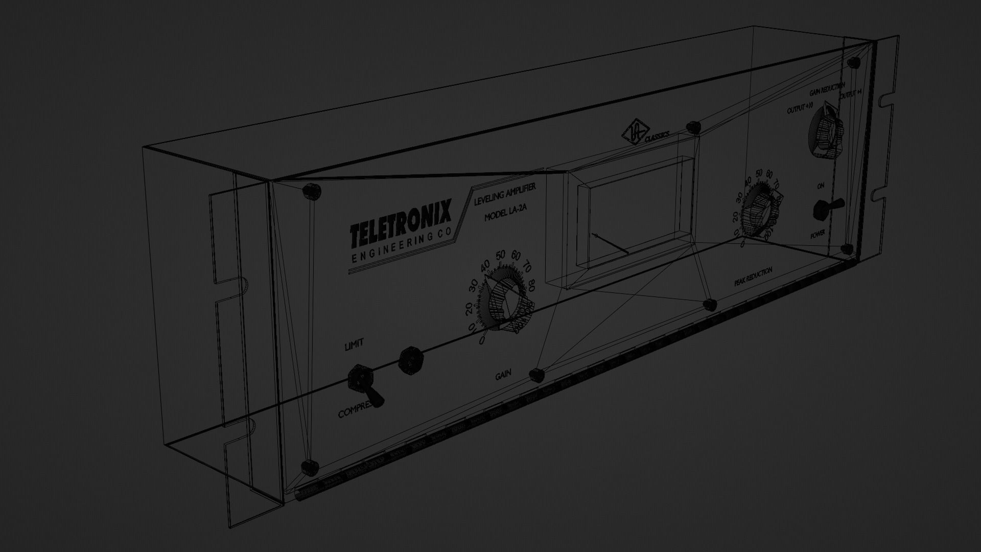 Universal Audio LA-2A 3D model_4
