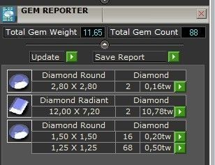 engagement ring and earrings set with a large radiant stone 3D Model Collection_6