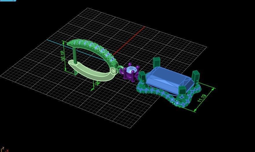 engagement ring and earrings set with a large radiant stone 3D Model Collection_13