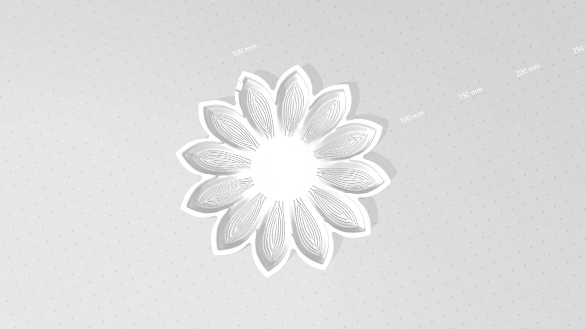 Sunflower 12 Petal C - Molding Arrangement EVA Foam Craft 3D print model_15