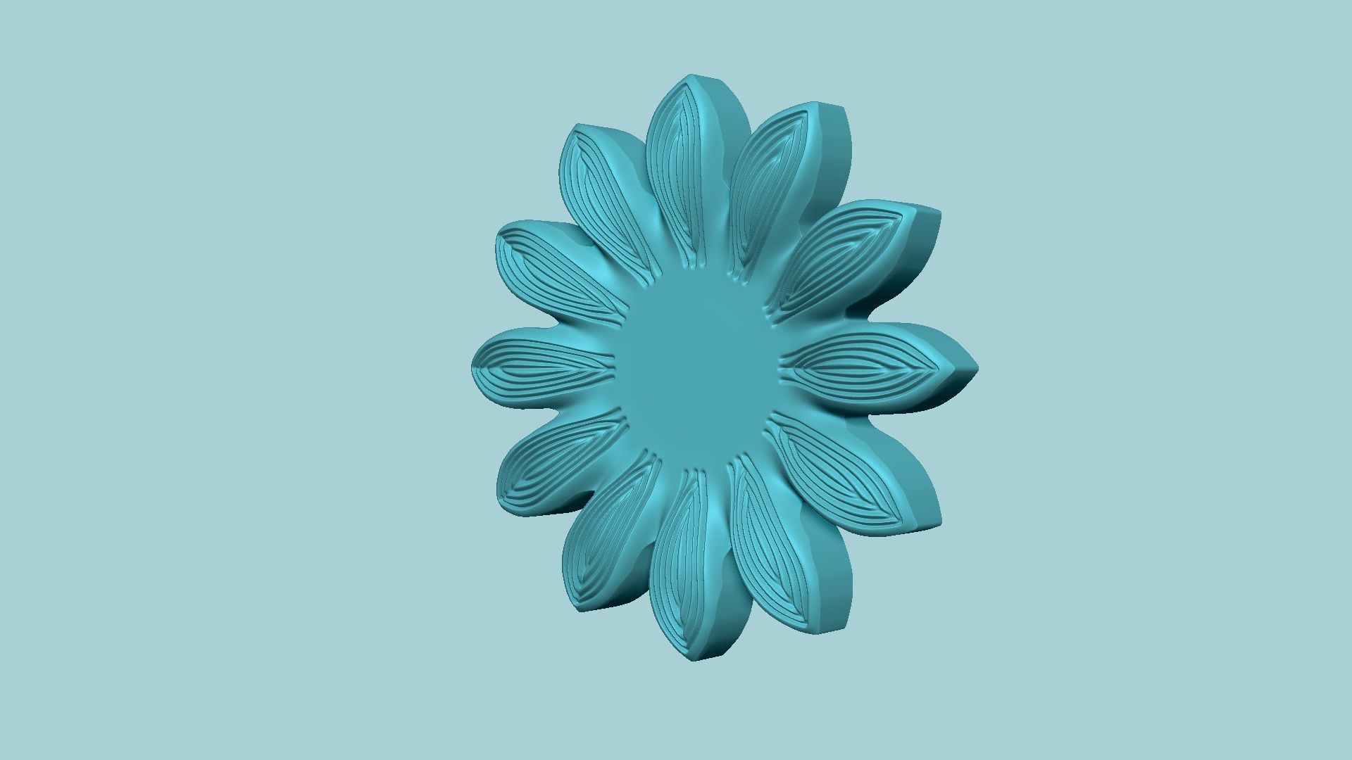 Sunflower 12 Petal C - Molding Arrangement EVA Foam Craft 3D print model_3