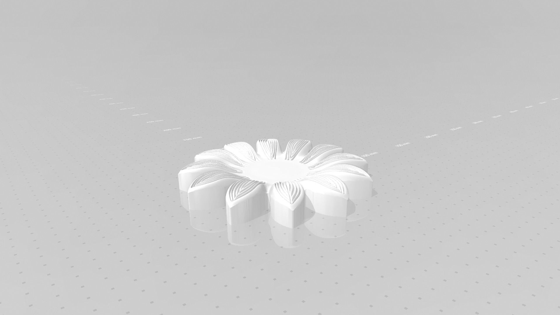 Sunflower 12 Petal C - Molding Arrangement EVA Foam Craft 3D print model_14