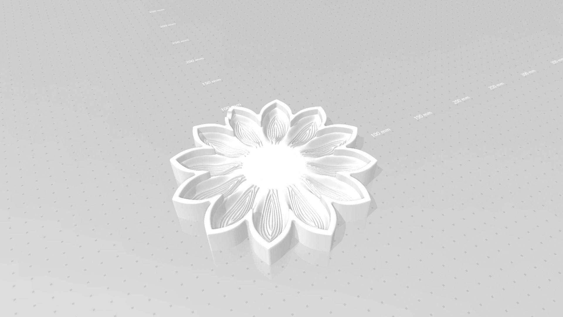 Sunflower 12 Petal C - Molding Arrangement EVA Foam Craft 3D print model_16