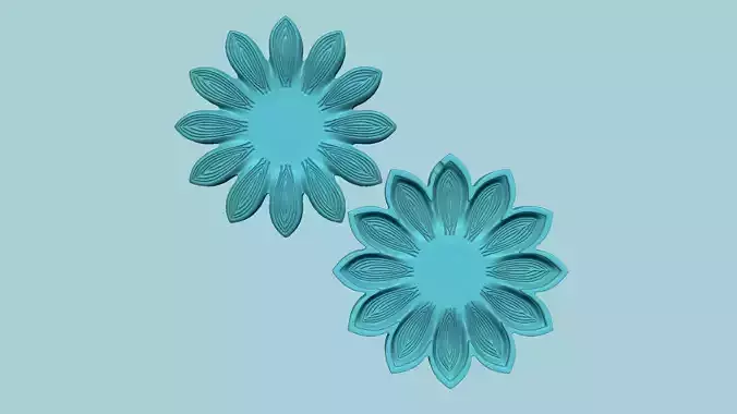 Sunflower 12 Petal C - Molding Arrangement EVA Foam Craft