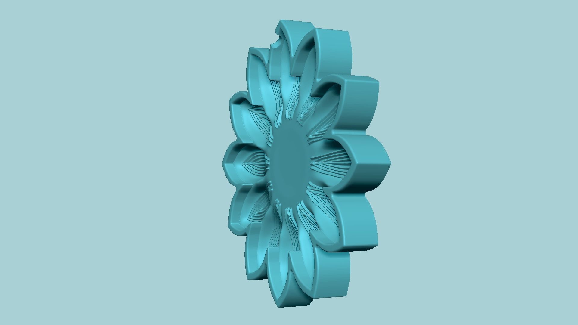 Sunflower 12 Petal C - Molding Arrangement EVA Foam Craft 3D print model_8
