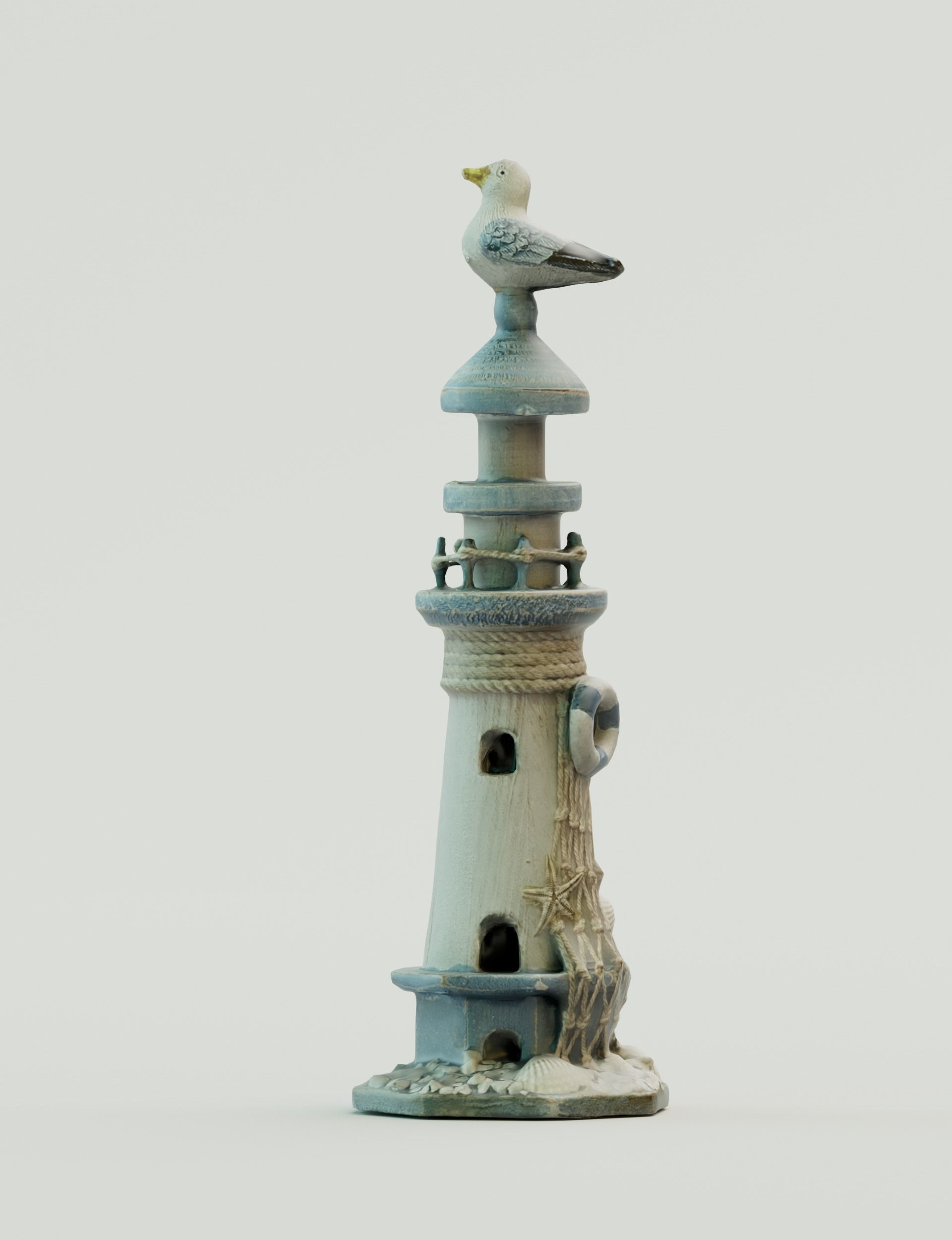 Lighthouse miniature Low-poly 3D model_2