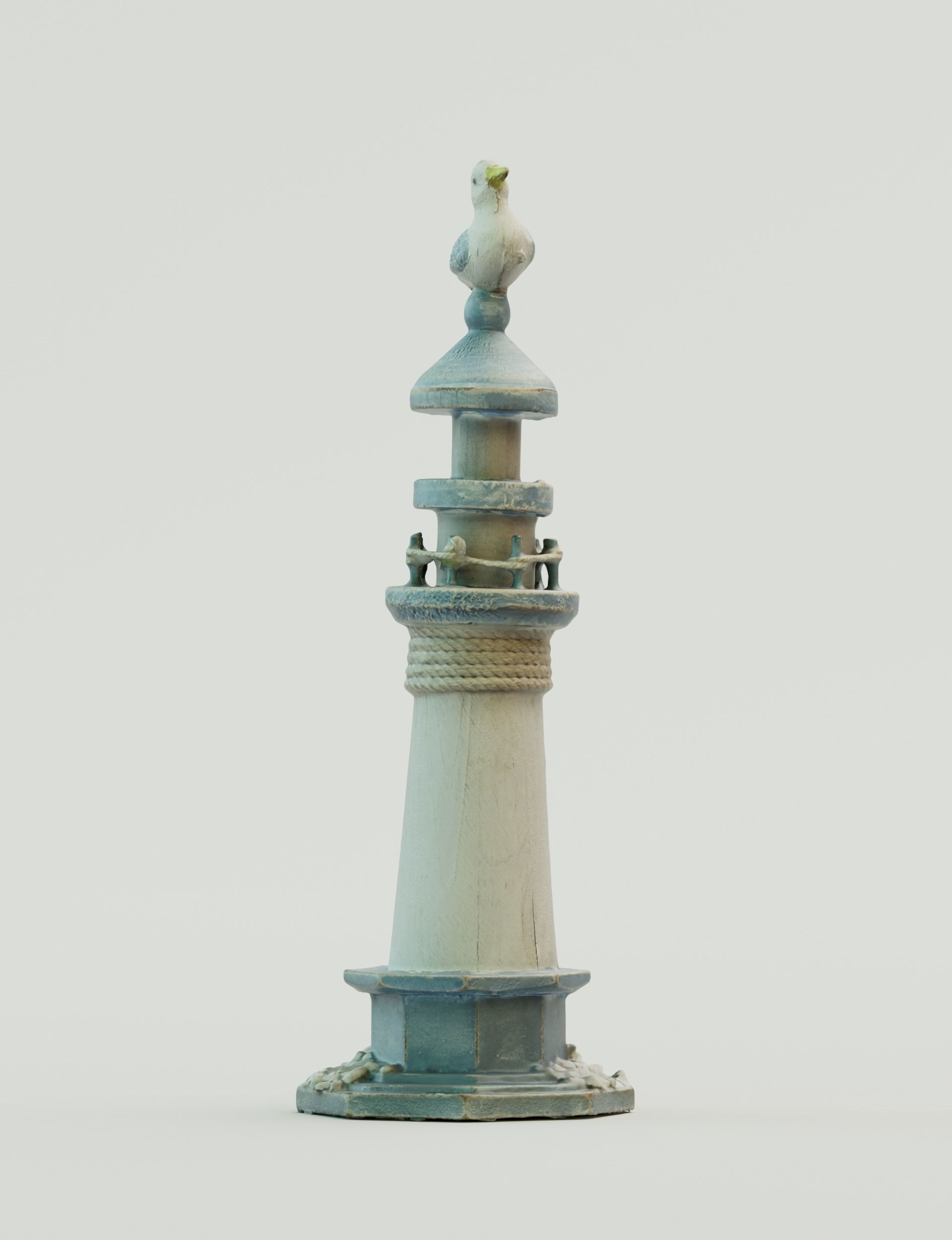 Lighthouse miniature Low-poly 3D model_5