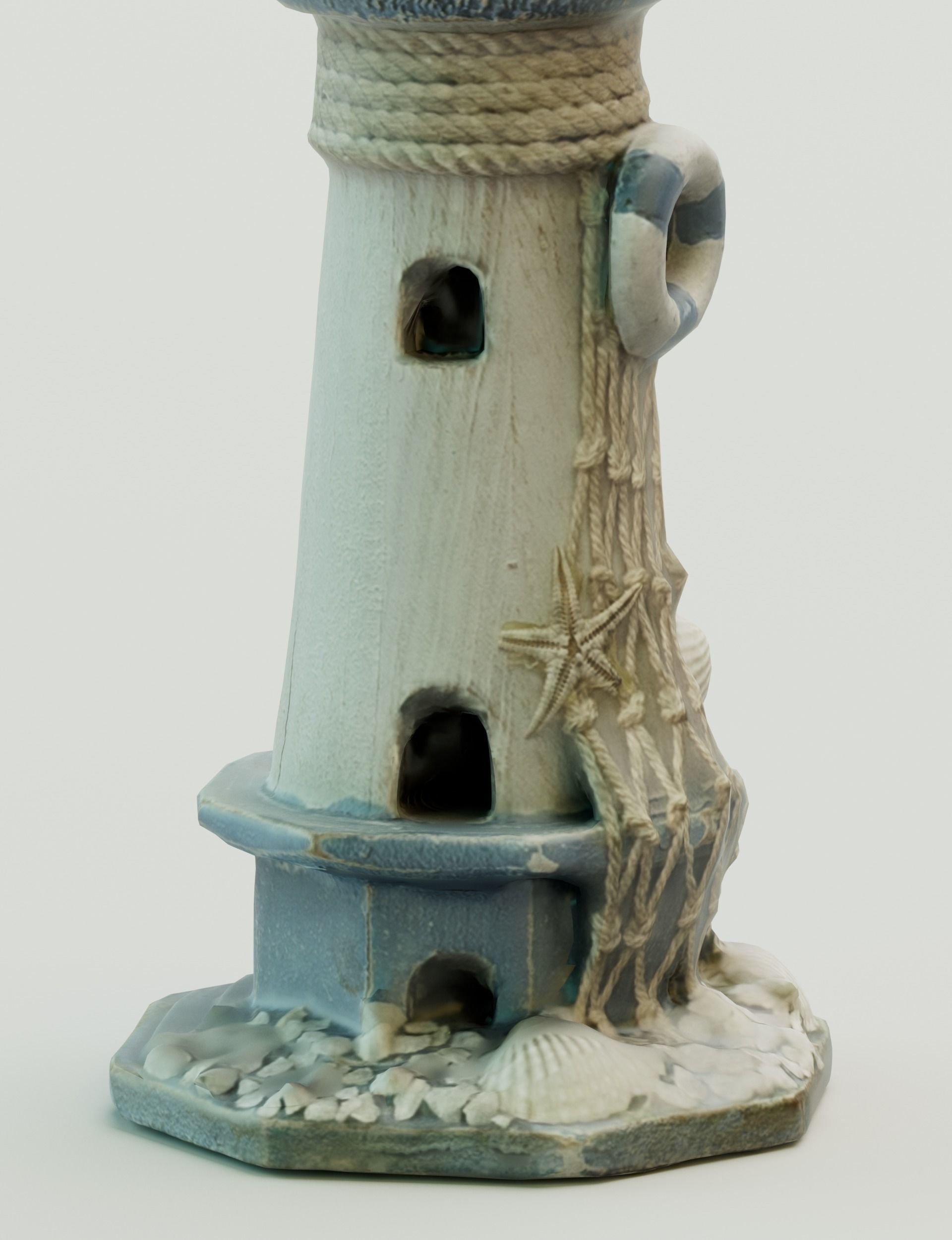 Lighthouse miniature Low-poly 3D model_10