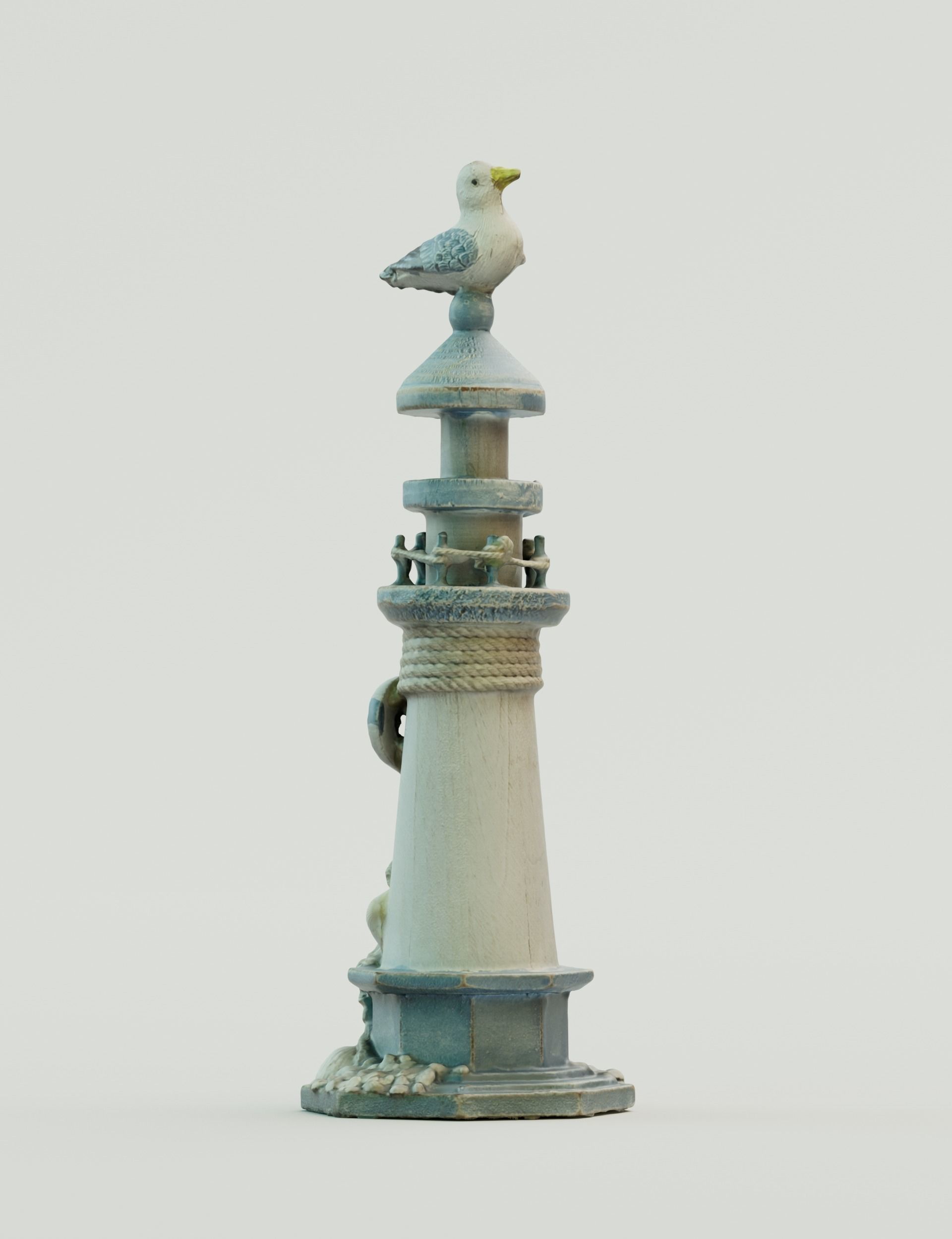 Lighthouse miniature Low-poly 3D model_4