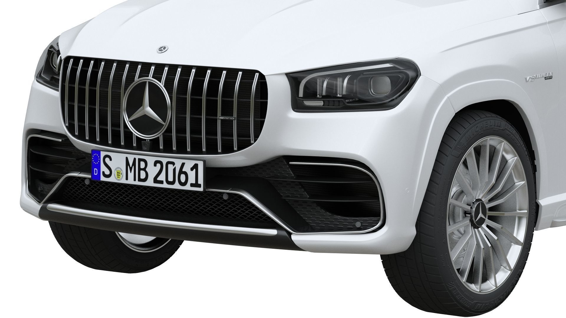 Mercedes Benz GLS 63 AMG 4Matic 2021 3D model_4