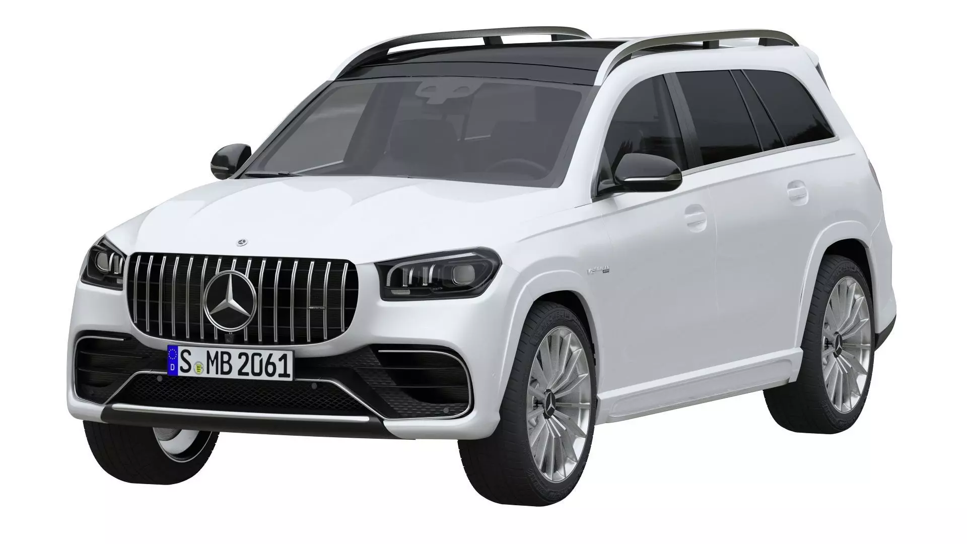 Mercedes Benz GLS 63 AMG 4Matic 2021 3D model_0