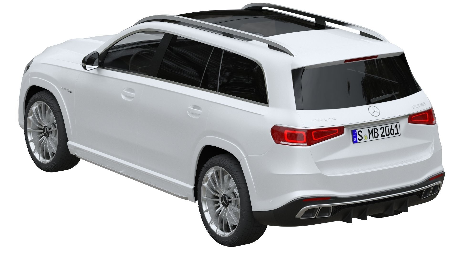 Mercedes Benz GLS 63 AMG 4Matic 2021 3D model_5