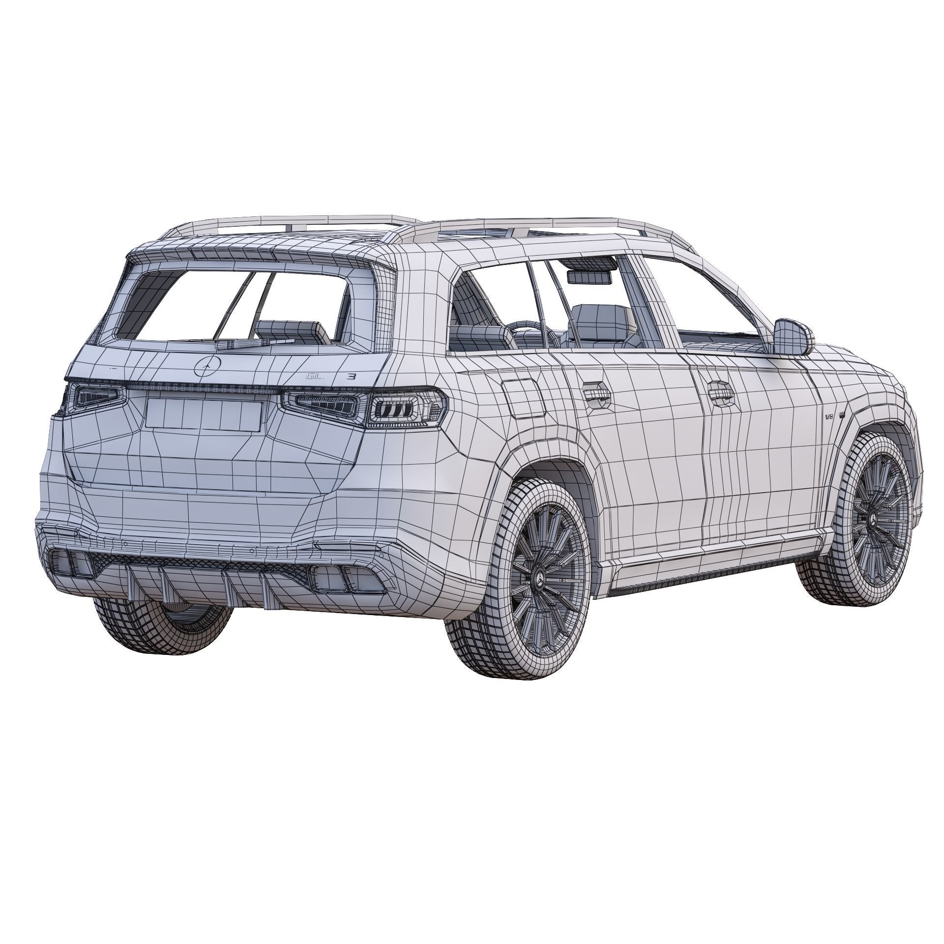 Mercedes Benz GLS 63 AMG 4Matic 2021 3D model_10