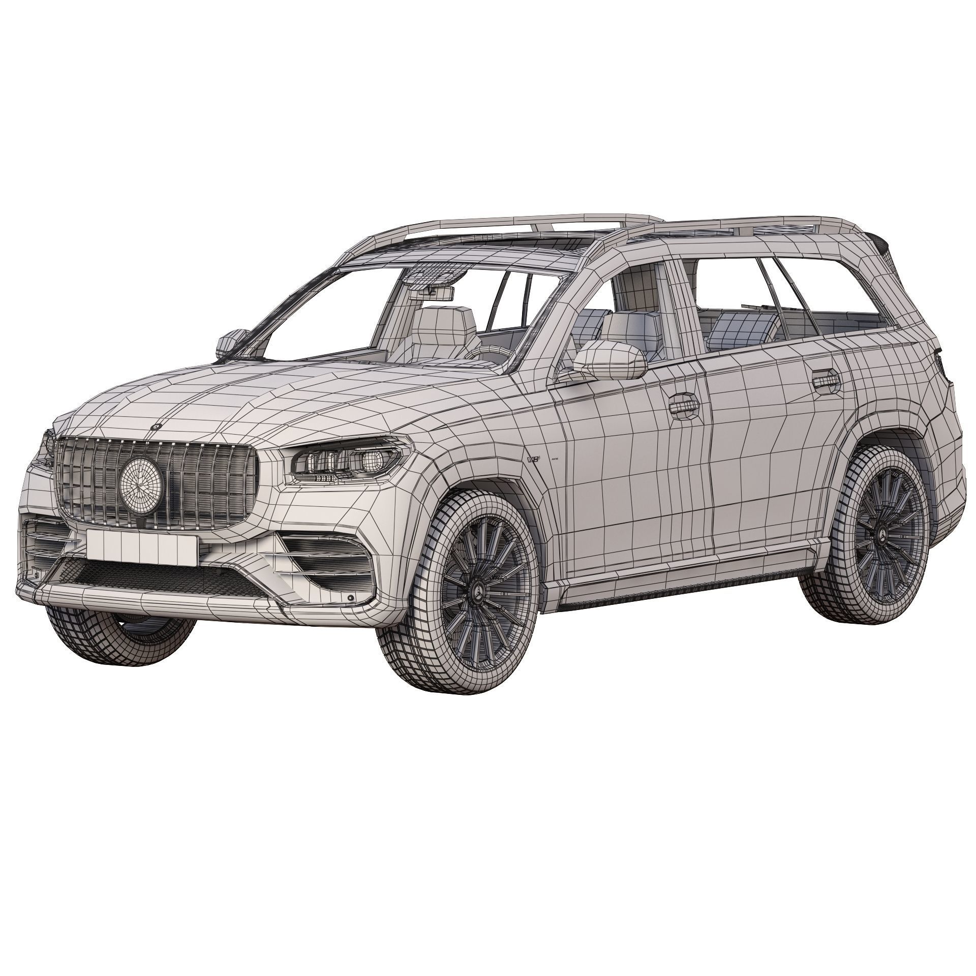 Mercedes Benz GLS 63 AMG 4Matic 2021 3D model_9