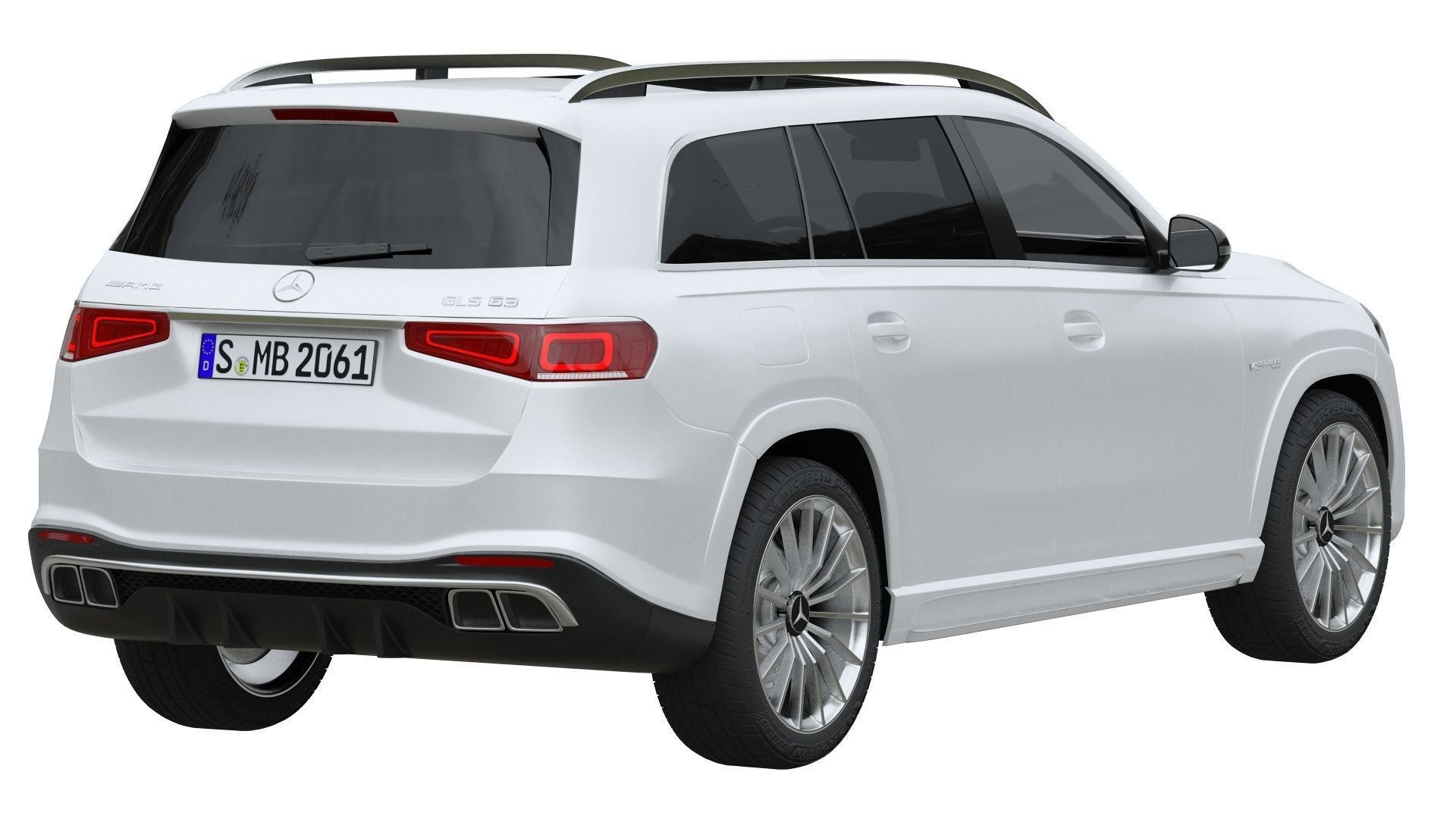 Mercedes Benz GLS 63 AMG 4Matic 2021 3D model_1