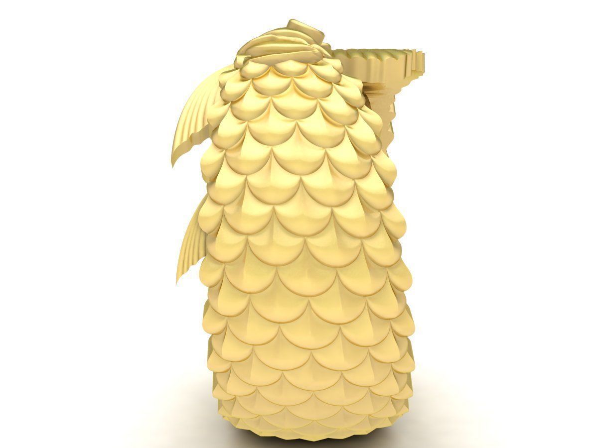 Arowana ring Fish Ring 3632 3D print model_6