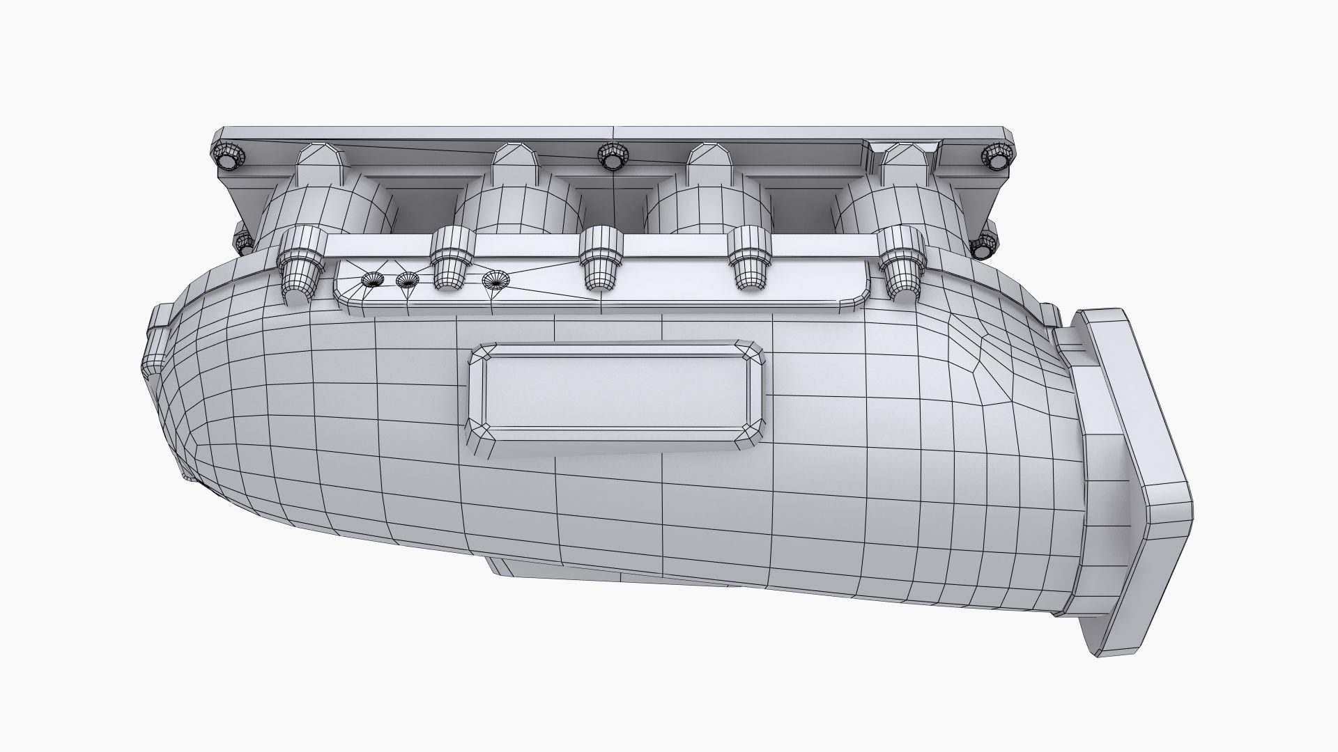 Skunk2 K20A2 Ultra Race Intake Manifold Low-poly 3D model_12