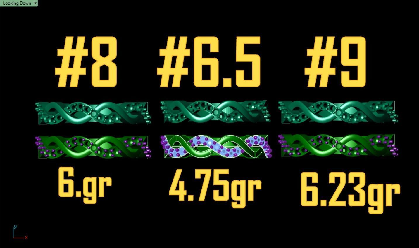 Diamond Infinity Ring 3D Model 3D print model_6