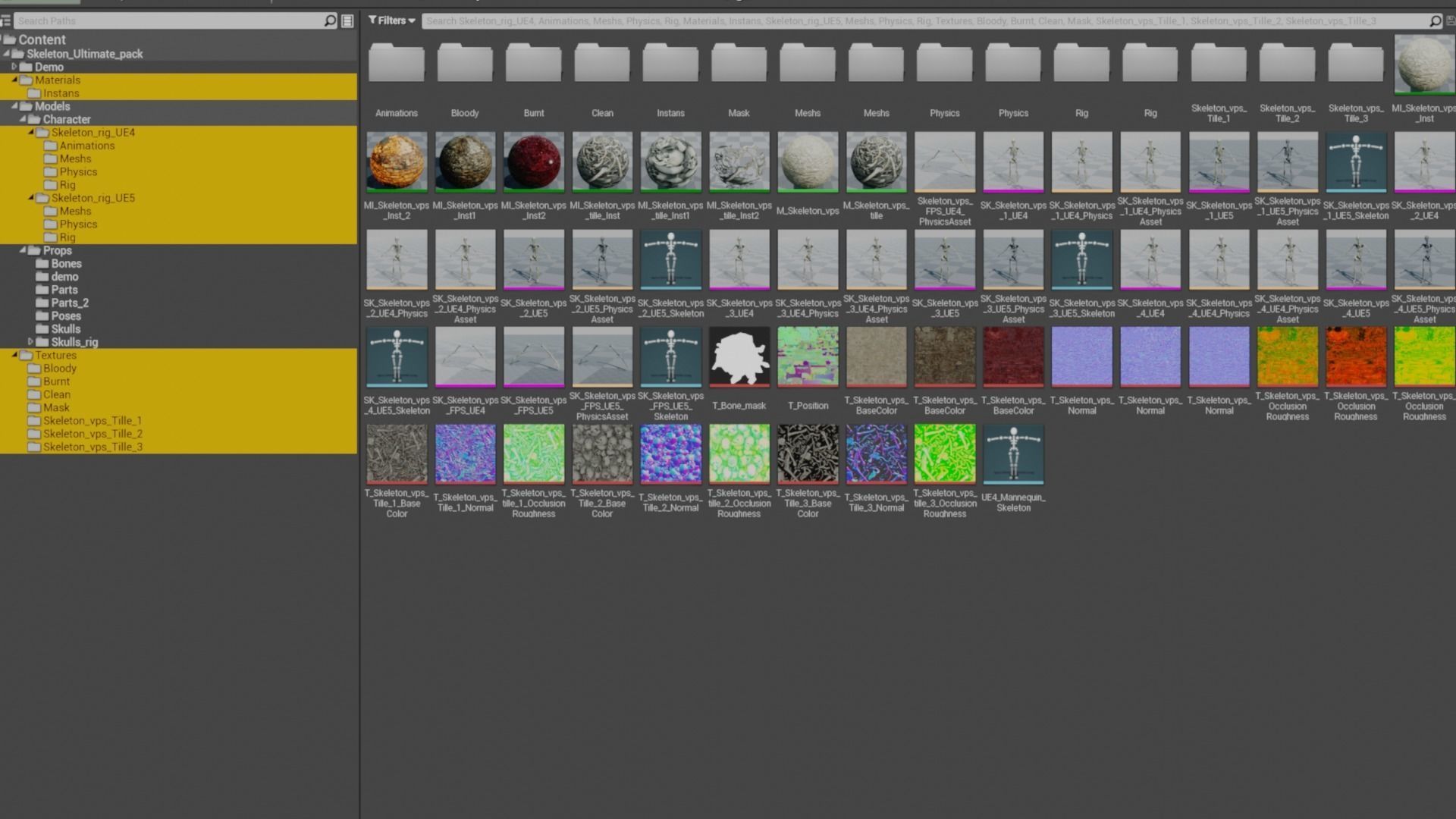 Skeleton Ultimate Pack Low-poly 3D model_18