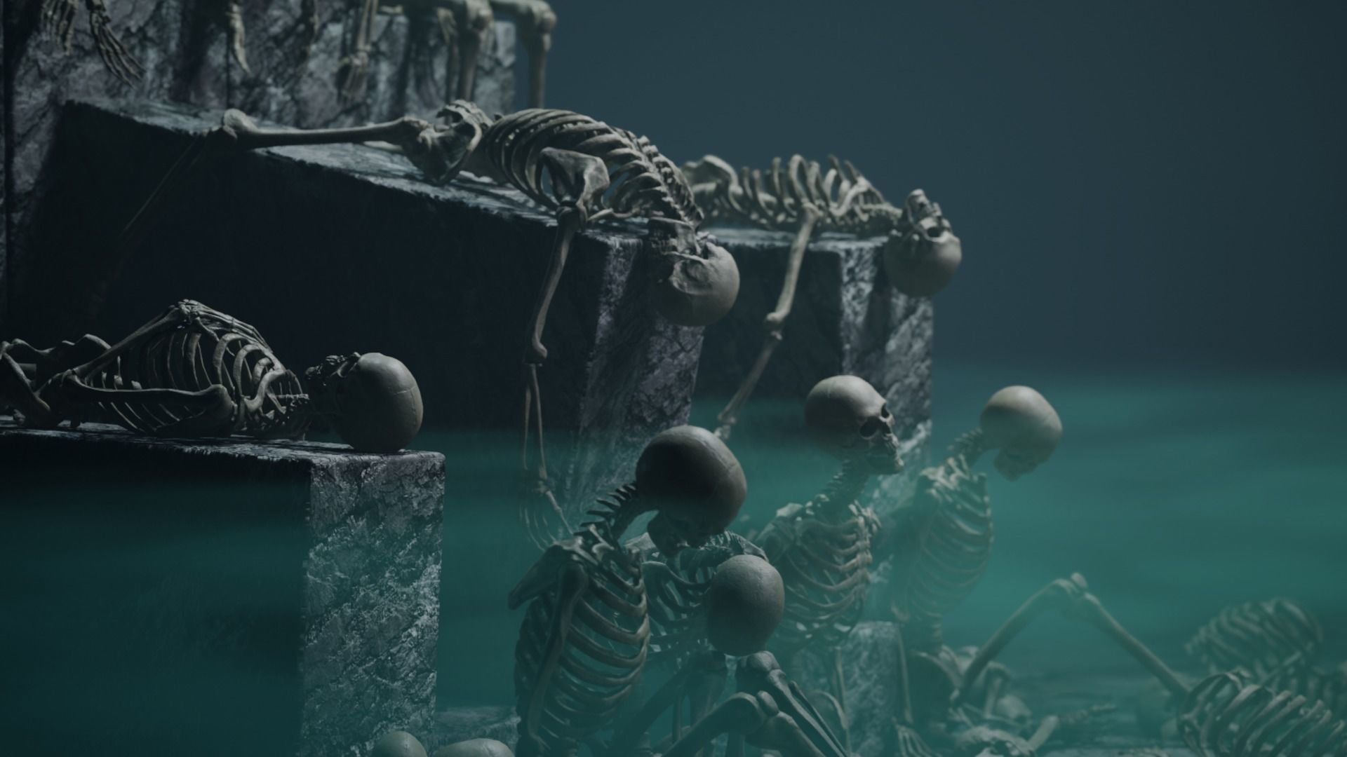 Skeleton Ultimate Pack Low-poly 3D model_6