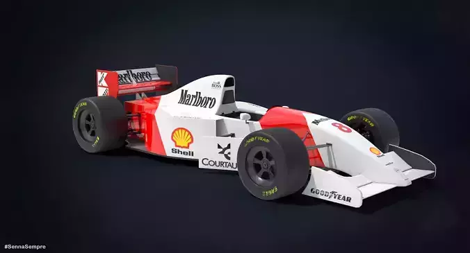 3D model F1 McLaren Mp4-8 VR / AR / low-poly | CGTrader