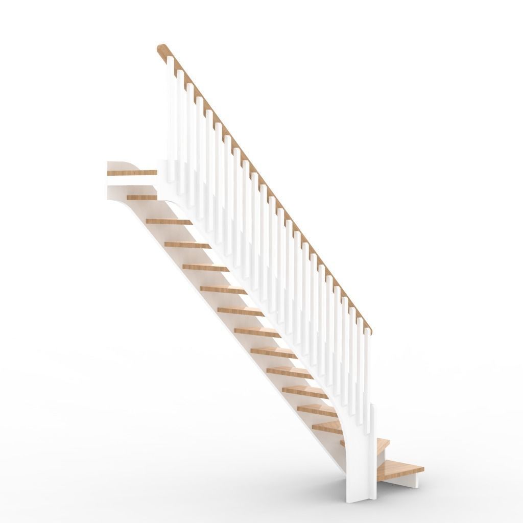 stairs 100 3D model_2