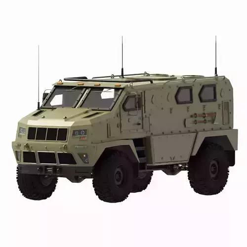 Armored military vehicle