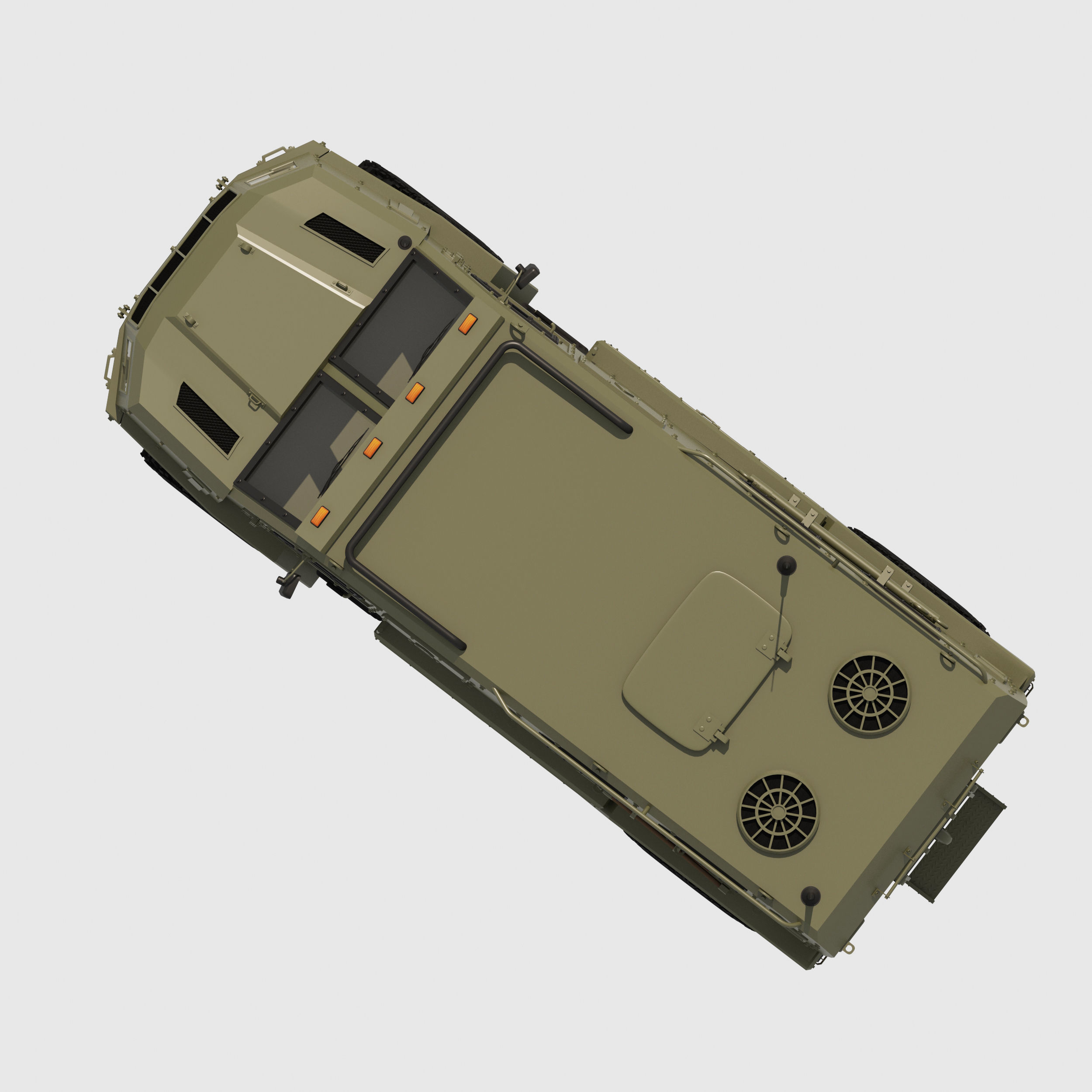 Armored military vehicle 3D model_5