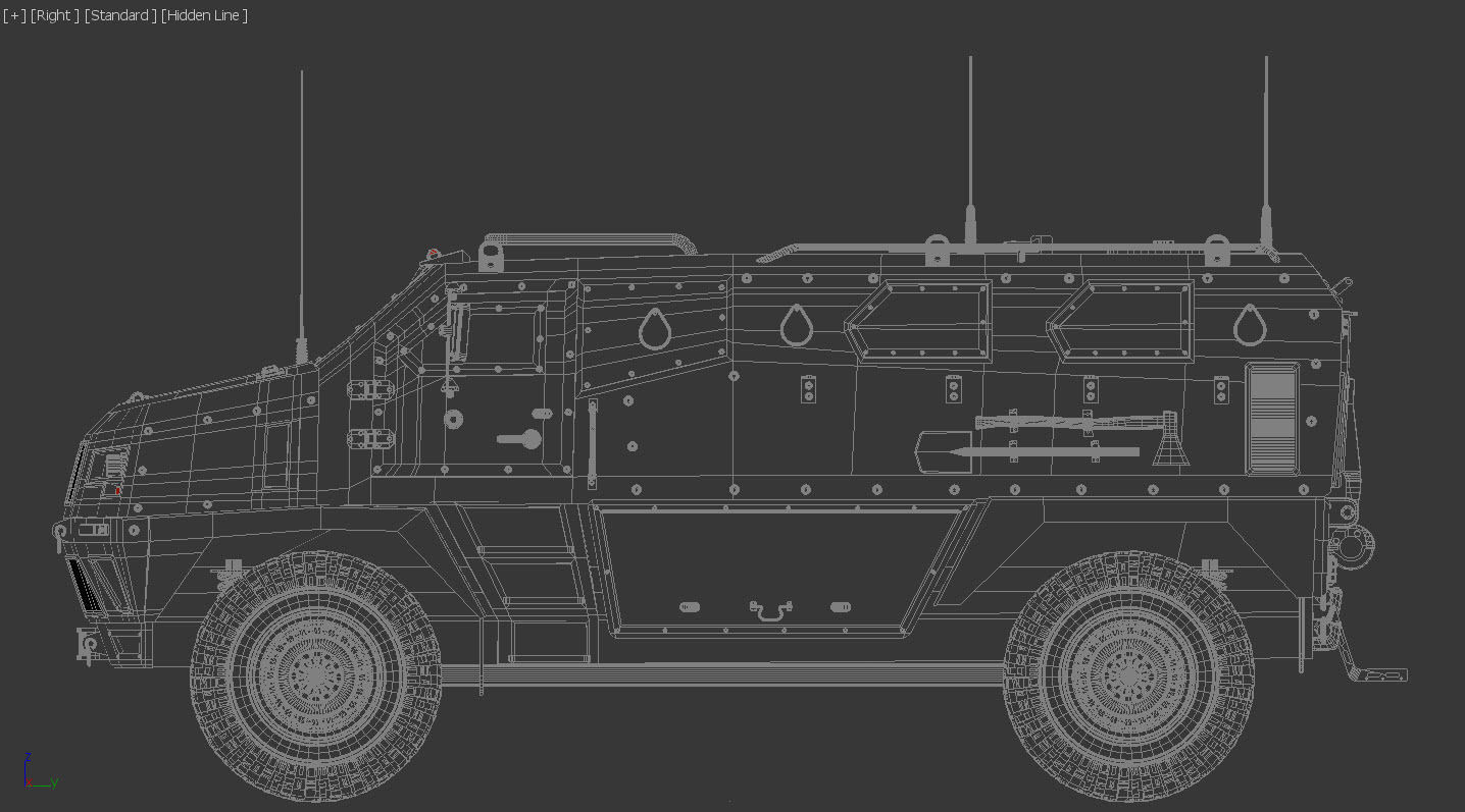 Armored military vehicle 3D model_10