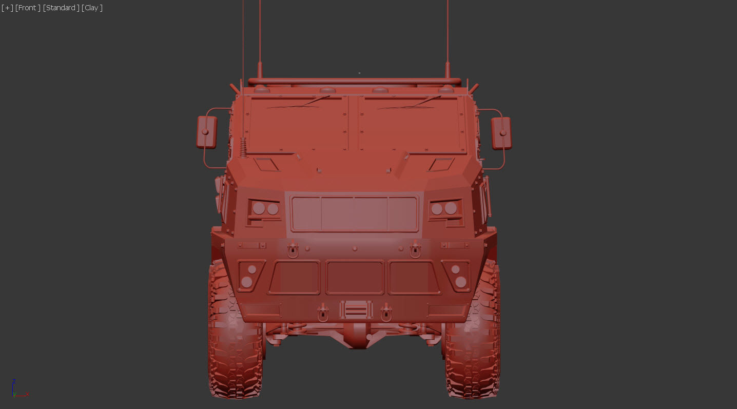 Armored military vehicle 3D model_12