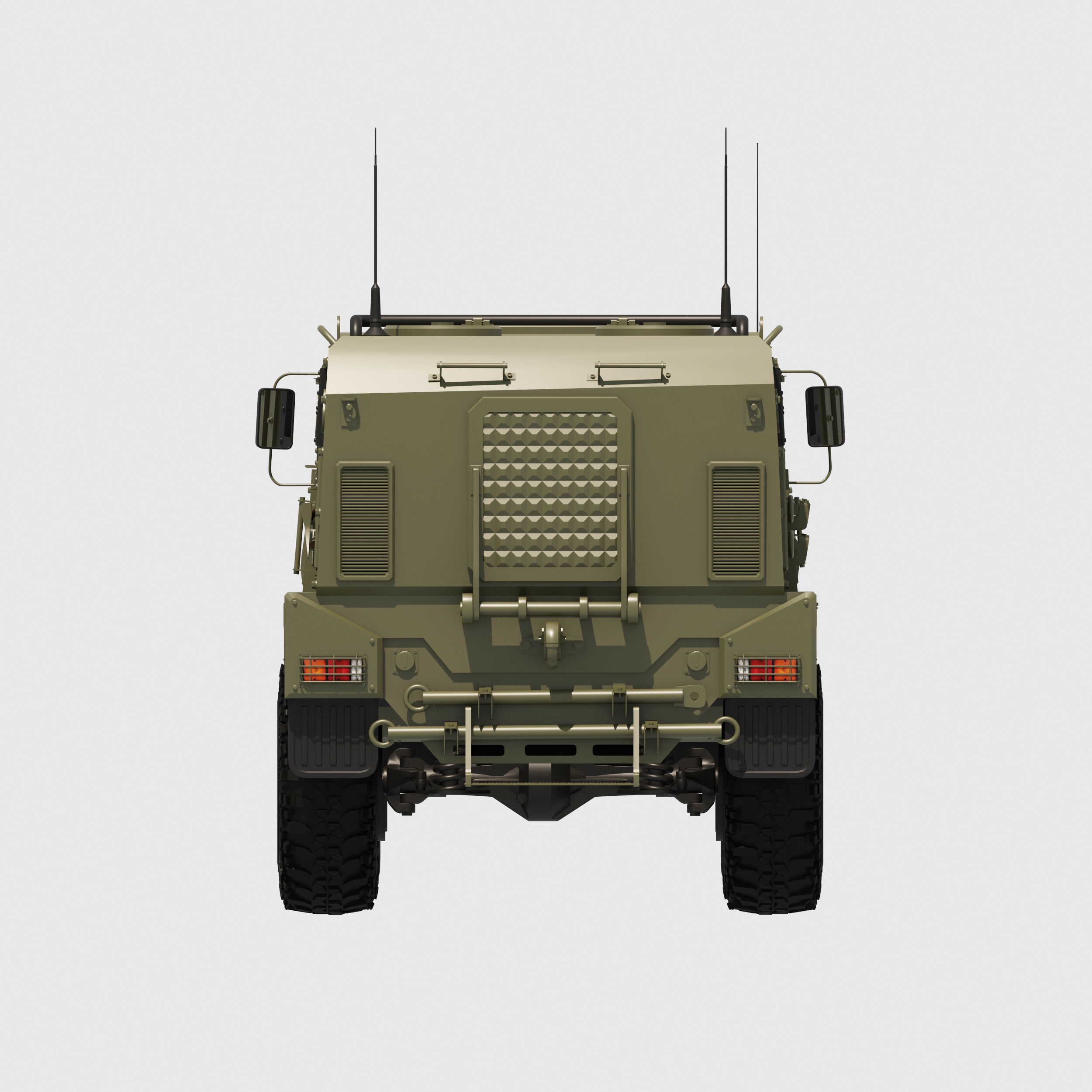 Armored military vehicle 3D model_3