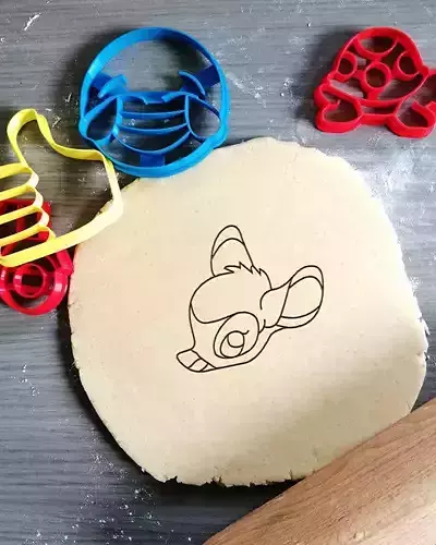 Bambi Disney Cookie Cutter 3D print model