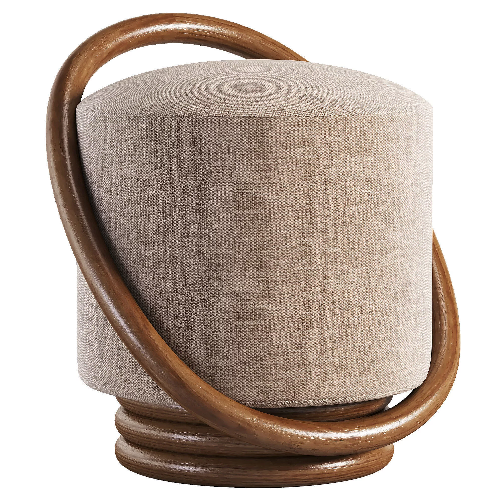 SMILE Pouf Free low-poly 3D model