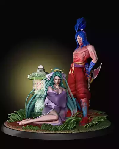 Samurai showdown Basara 3D print model