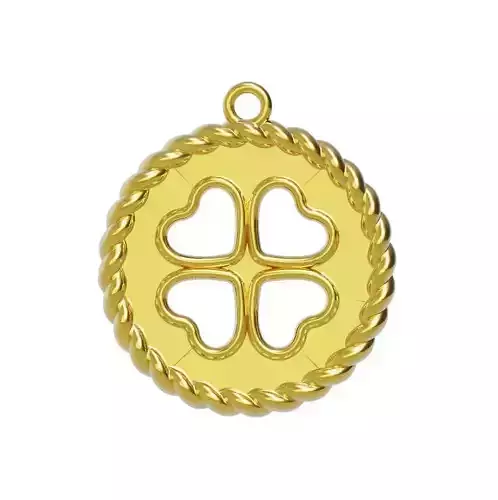 Flower Coin Necklace 