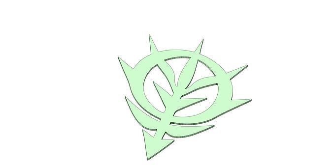 Gundam Zeon Emblem 2 3D print model