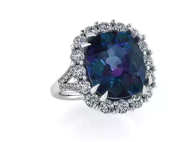 halo ring oval stone 413