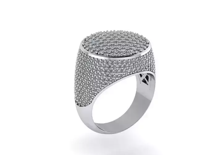 signet pave ring 414