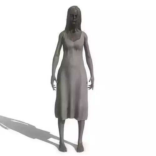 Ghost Woman Low-poly 3D model