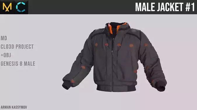 Male Jacket Marvelous Designer