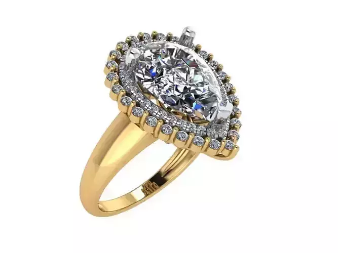 halo ring pear stone 415