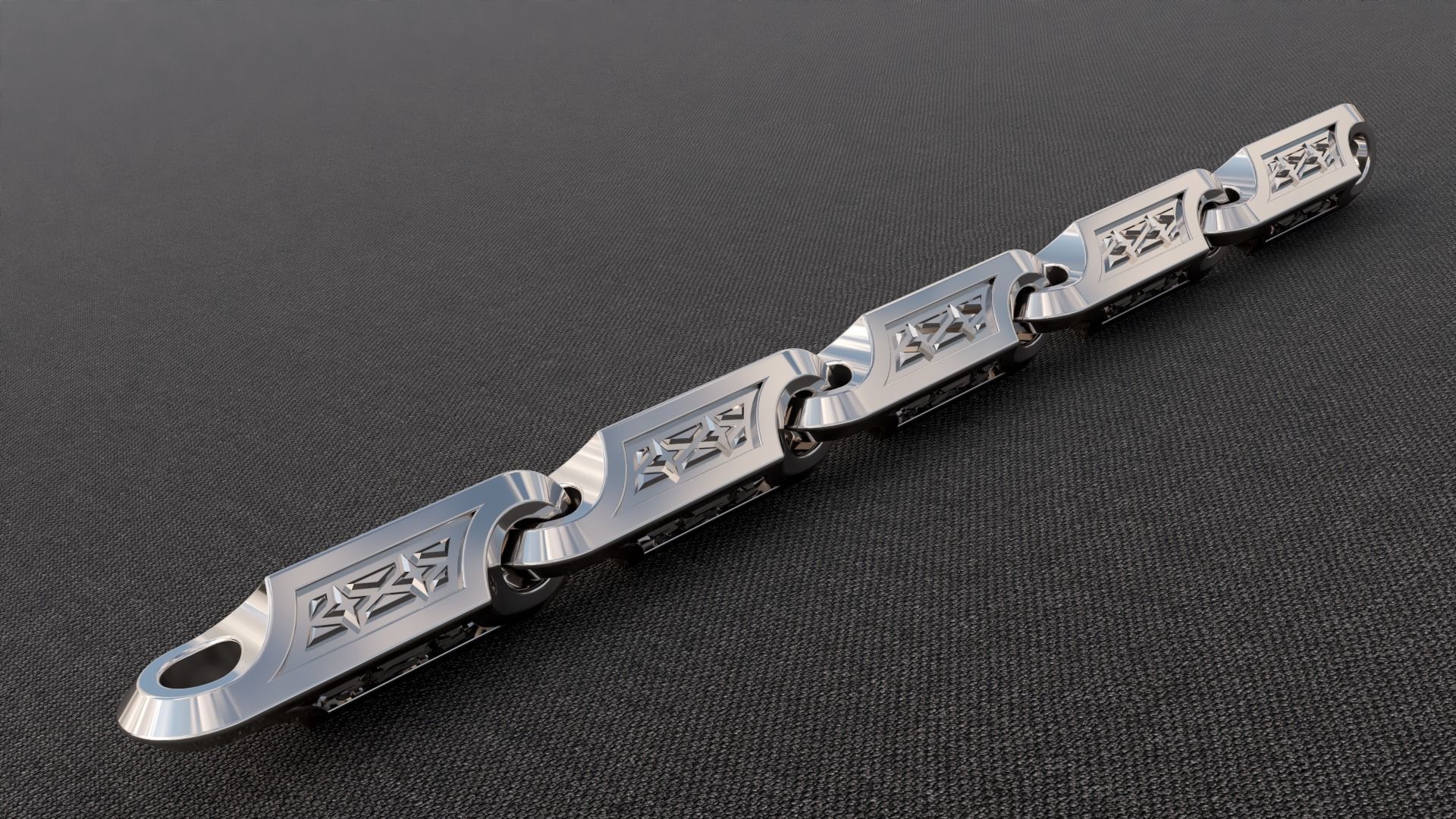 Chain model 01 3D print model_6