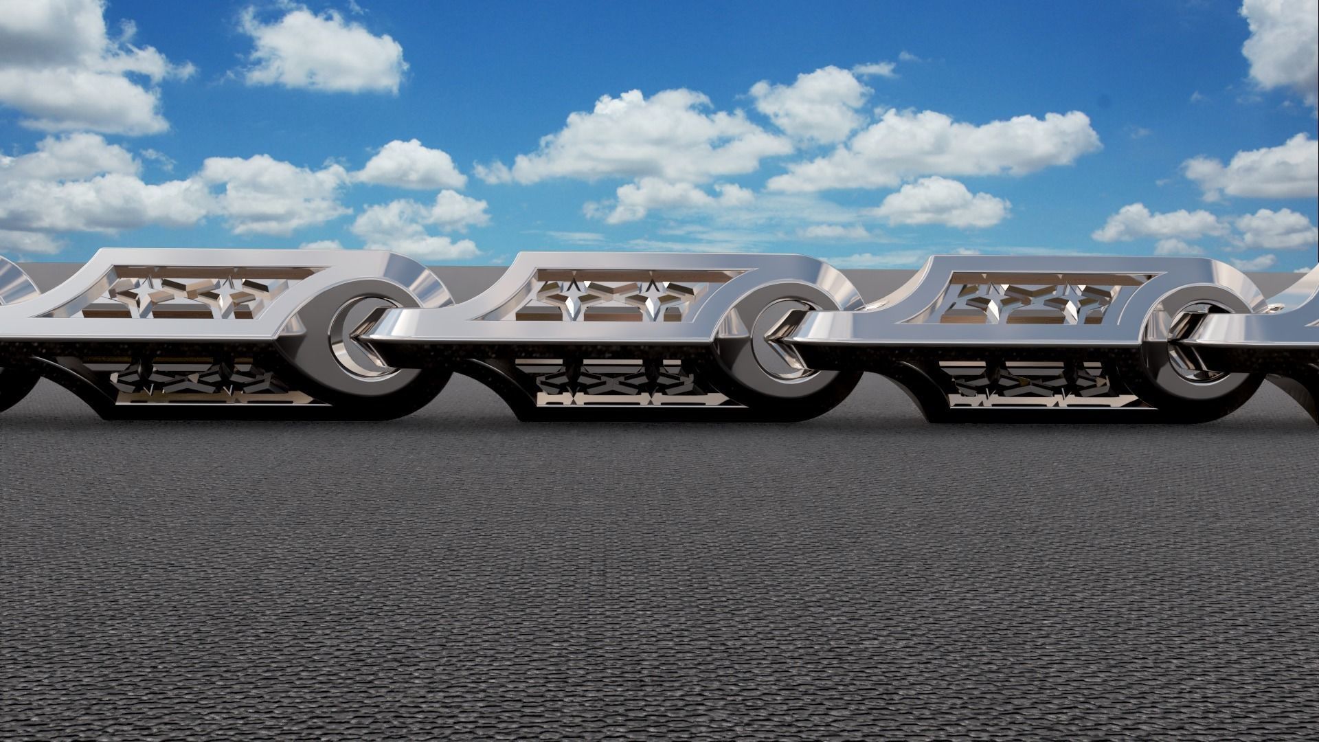 Chain model 01 3D print model_8