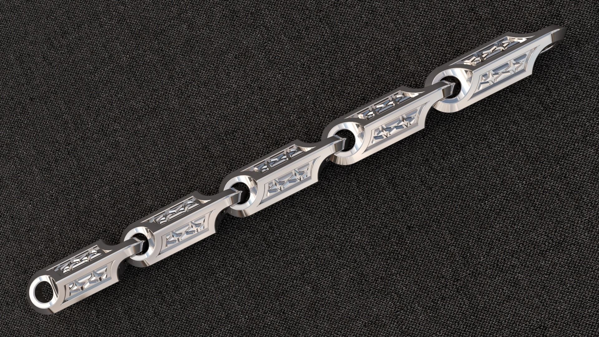 Chain model 01 3D print model_7