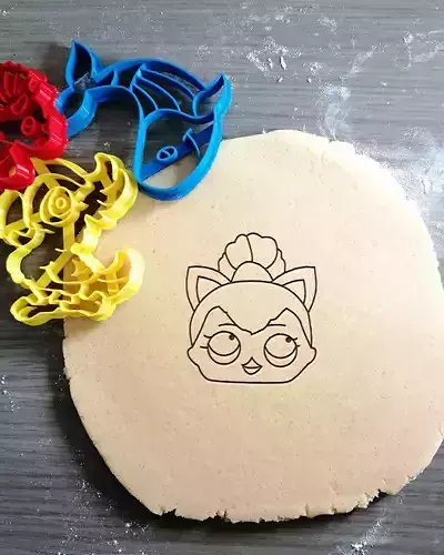 Lol Dolls Diadem Ears Cookie Cutter