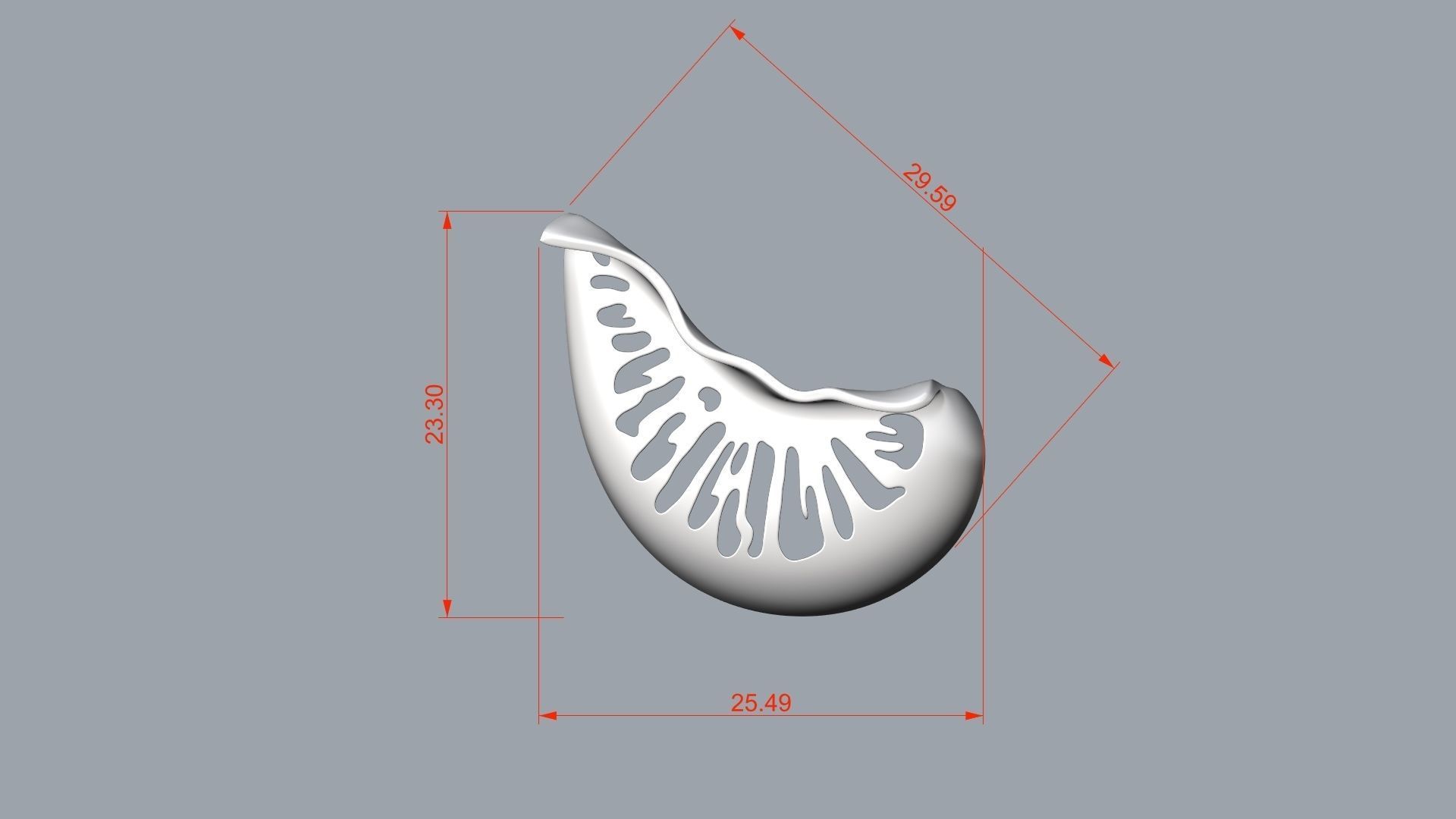 Junonia seashell earring pre supported file included 3D print model_10