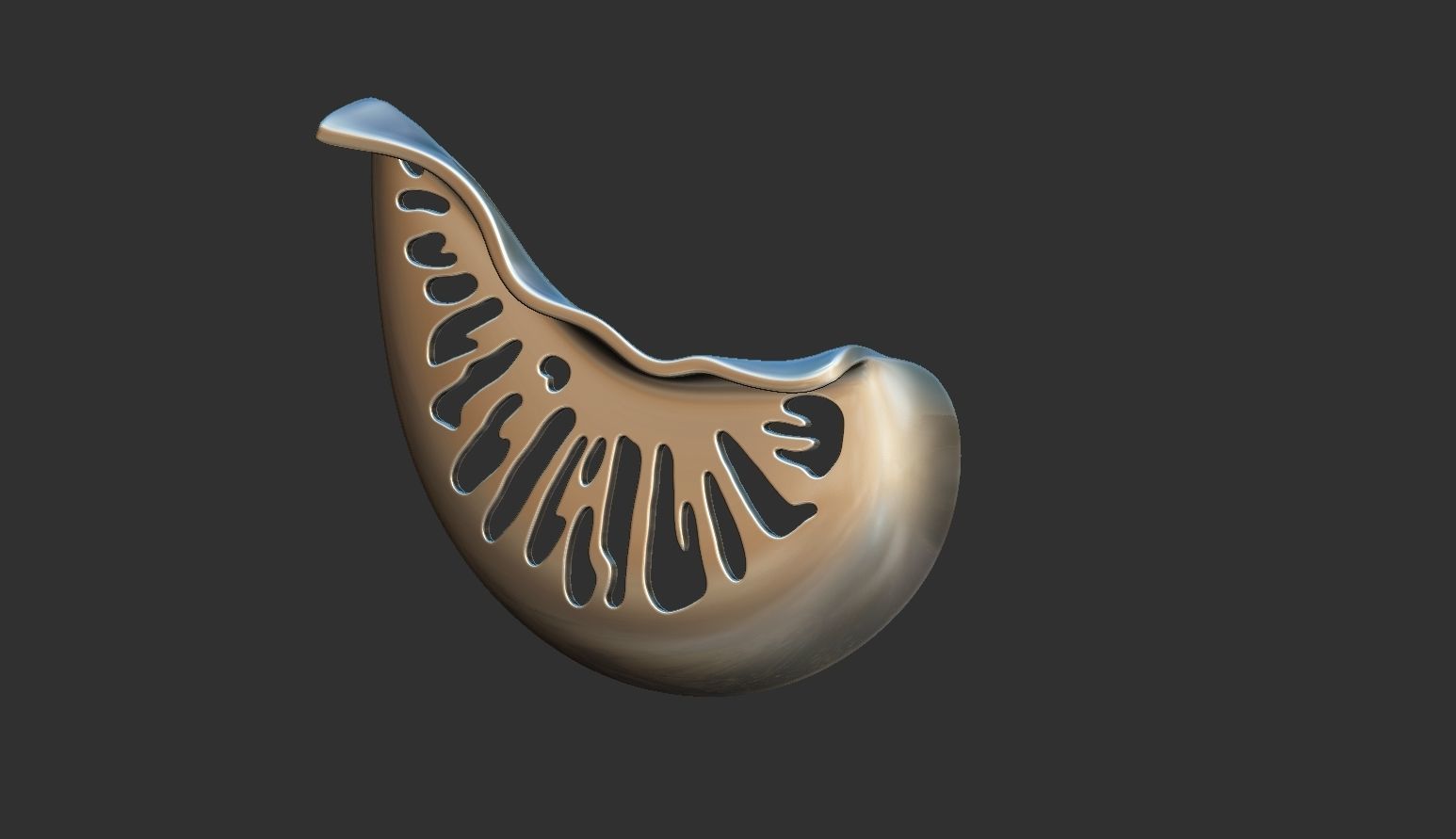 Junonia seashell earring pre supported file included 3D print model_7
