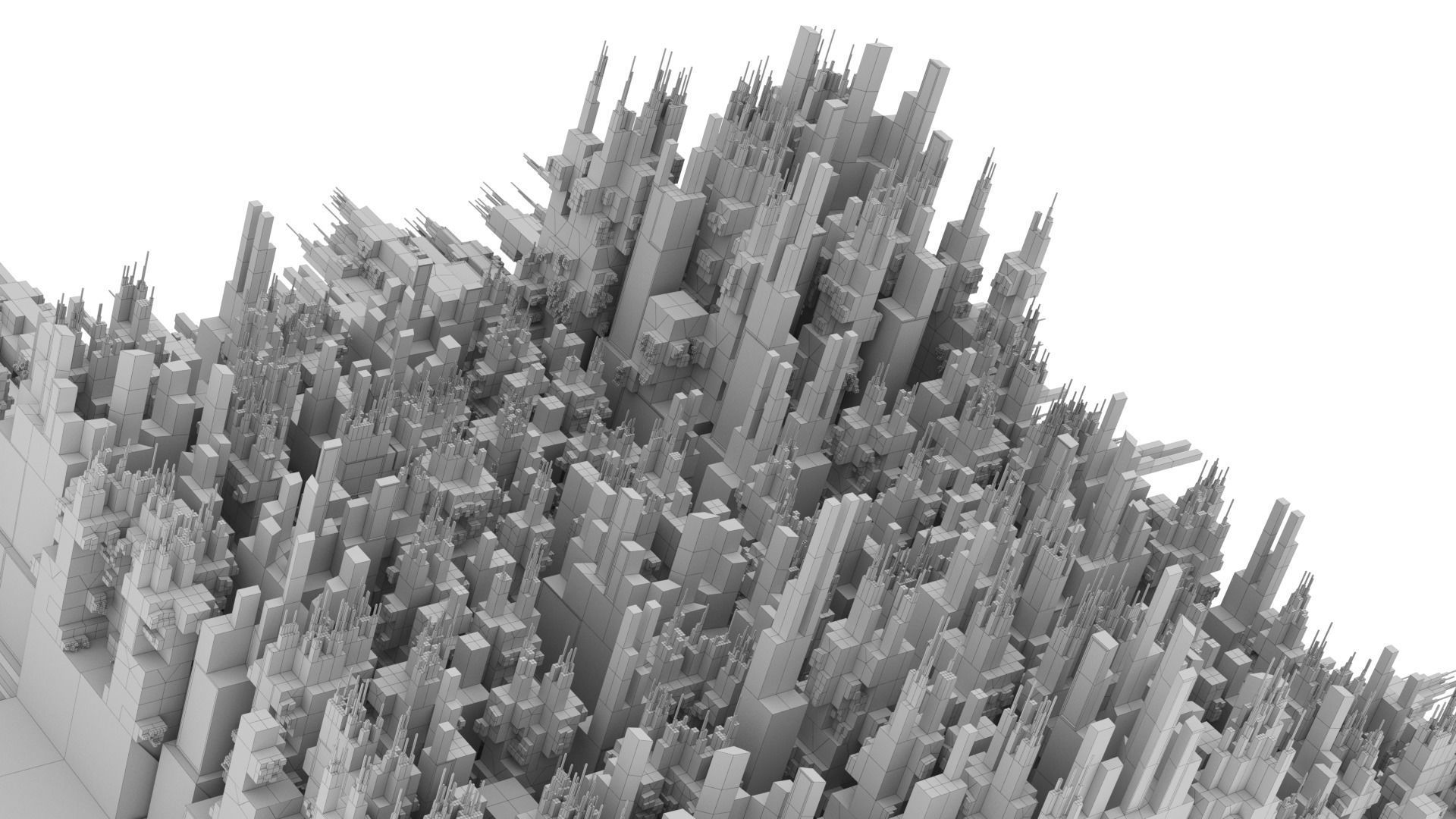 Space City Scifi  3D model_7